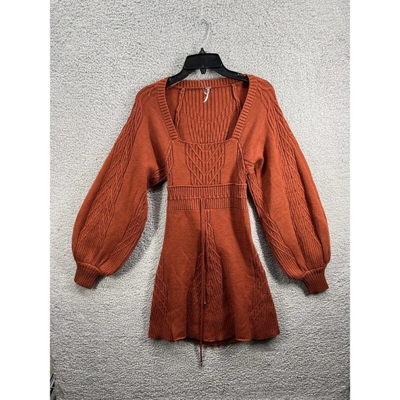 Free People Dresses & Skirts - New Free People Emmaline Size Small Open Back Knit Sweater Dress